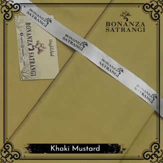Bonanza Satrangi – Khaki Mustard