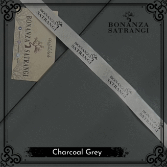 Bonanza Satrangi – Charcoal Grey